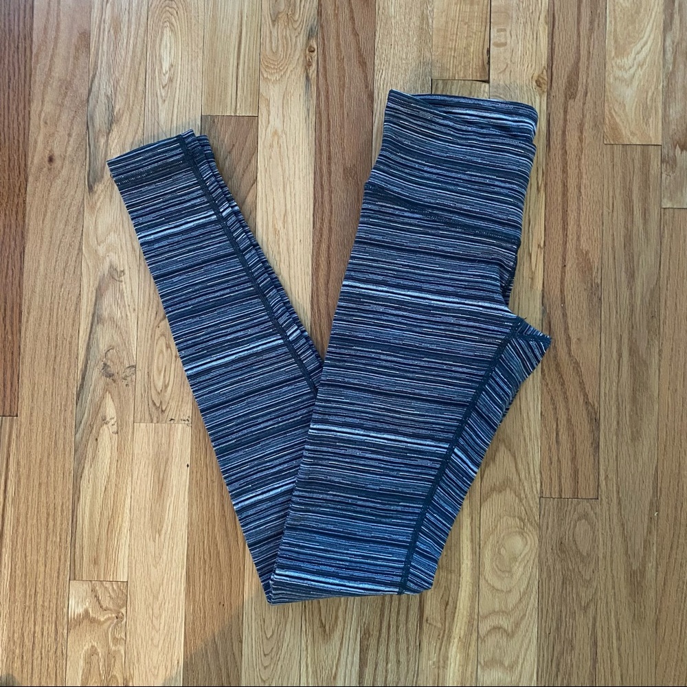 Lululemon Athletica High Times Striped Leggings